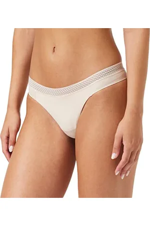 Calvin Klein Majtki stringi damskie (2 sztuki), Drewno bukowe, L