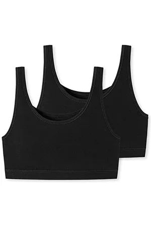 Schiesser Damen 2 PACK Bustier Bio Baumwolle - 95/5 Organic