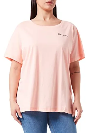 Champion Damski t-shirt w rozmiarze plus, Łosoś, M