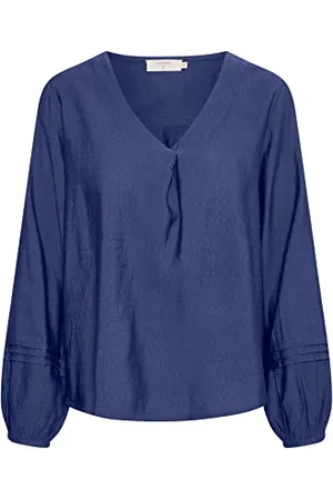 Cream Damska bluza Balloon Sleeves V-Neck damska, , 32