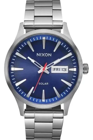 Nixon Unisex analogowy japoński mechanizm kwarcowy zegarek z bransoletką ze stali szlachetnej A1346-5091-00, Navy Sunray/Silver
