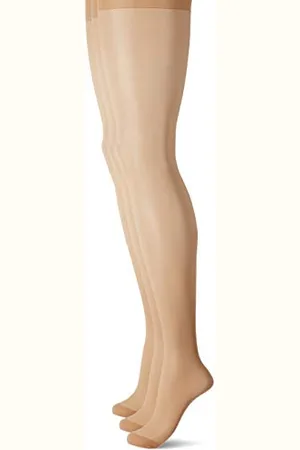 Pretty Polly Damskie rajstopy 15D Soft Shine 15 DEN, beżowe aktowe, duże (rozmiar ML)