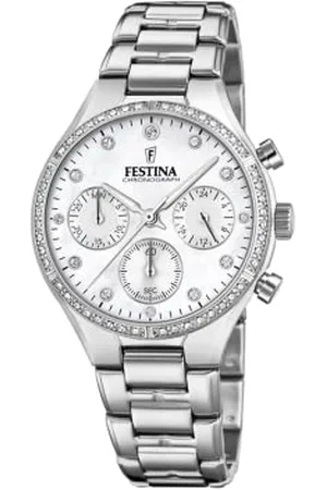 Festina Damski chronograf zegarek kwarcowy z bransoletką ze stali szlachetnej F20401/1