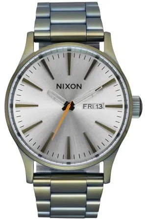 Nixon Unisex analogowy japoński mechanizm kwarcowy zegarek z bransoletką ze stali szlachetnej A356-5093-00, Vintage White/Surplus