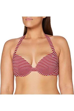 Emporio Armani Damski strój kąpielowy, wielofunkcyjny, push-up Bra Beachwear Logo Marinière górna część bikini, , S