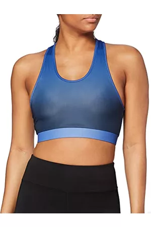 Golds gym Kobieta Bluzy sportowe - Damska bluza z nadrukiem gradientowym Sports Crop Top z siateczką Lining Sporttop