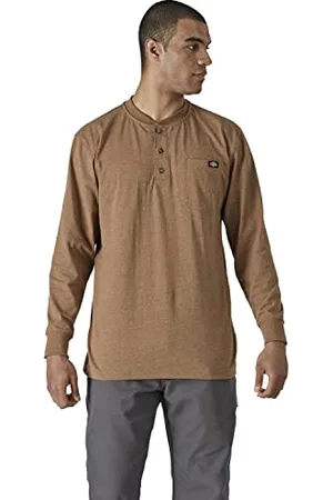 Dickies Henley T-shirt męski, Brown Duck, M