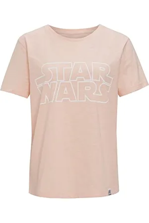 Recovered Clothing Unisex Star Wars Classic Logo Pale Pink Fitted by L T-Shirt, L, , L