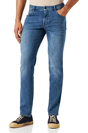 Bugatti Męskie dżinsy Power Stretch męskie Slim Denim, niebieski, 36W / 32L