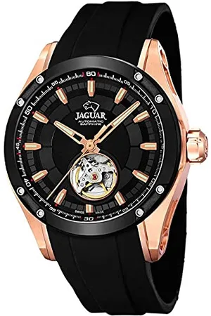 Jaguar J814 / 1 z kolekcji AUTOMATICO, obudowa 45 mm z czarną gumową bransoletką dla mężczyzn J814/1, , pasek