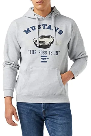 Tom Ford Męska bluza z kapturem z logo, Szary melanżowy, S