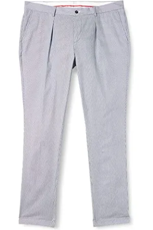 Hackett Stripe Chino Spodnie, 595NAVY, 37, , 38