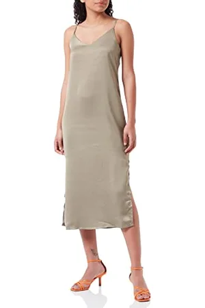 JACK & JONES Jack&JONES JXCLEO Satynowa sukienka damska, z wiązaniem satynym, rozmiar XL (DE)