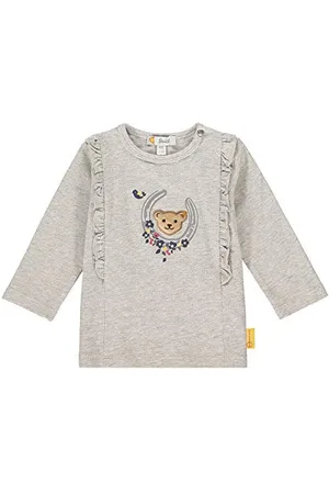 Steiff Niemowlęta dziewczynka ze słodką aplikacją t-shirt z długim rękawem, , 50 cm