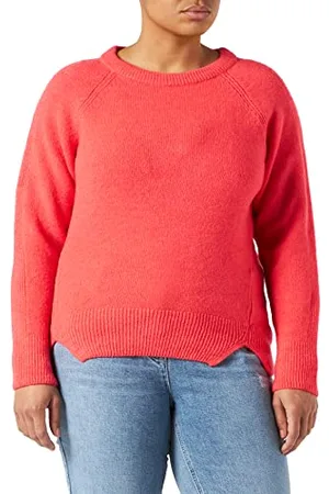 Street one Kobieta Swetry i Pulowery - Sweter damski, Coral Neon Pink, 46 PL
