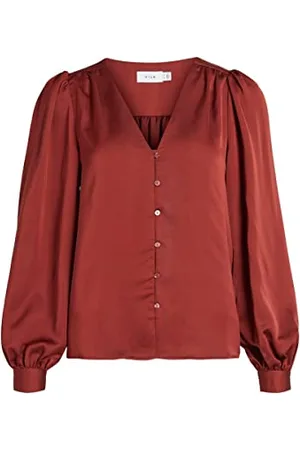 VILA Damska bluzka z dekoltem w serek, rozmiar L/S/SU-NOOS, bluzka z , 34, , 34