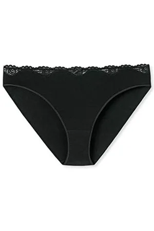 Schiesser Damen Taislip mit Spitze - Pure Cotton