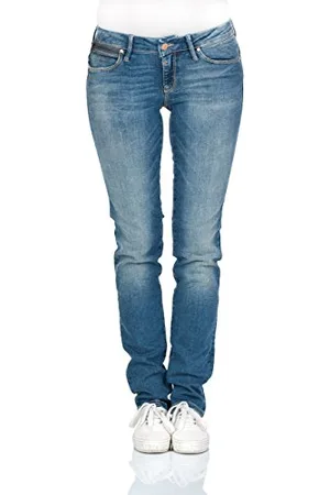 Mavi Damskie dżinsy Lindy - Skinny Fit - niebieskie - Mid Used Ibiza, , 24W / 34L