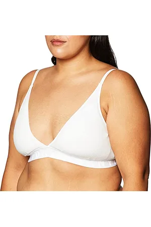 DKNY Damski bezszwowy biustonosz typu Litewear Rib Bralette, , XL
