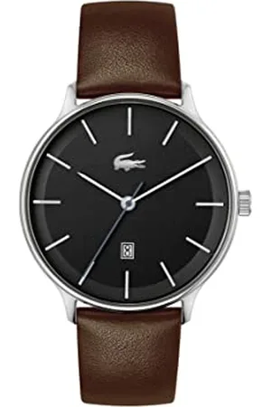 Lacoste Męski Analogowy Zegarek Kwarcowy ze Skórzanym Paskiem 2011222