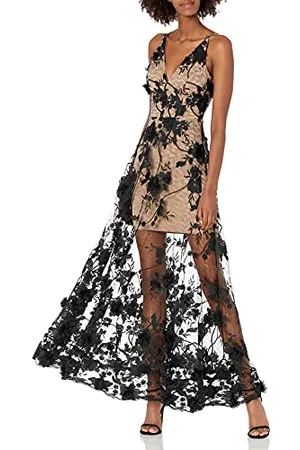 Dress The Population Damska sukienka bez rękawów w kwiaty, , L