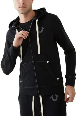 True Religion Męska bluza z kapturem z logo Buddy, , S