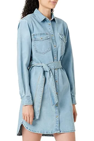 JACK & JONES JACK&JONES damska sukienka JXTHALIA regular CR3 NOOS, jasnoniebieska, denim, S, , S
