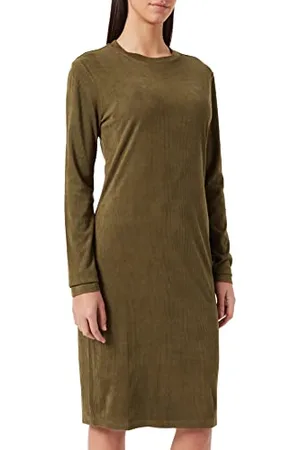 Urban classics Sukienka damska Peached Rib Ls, , XS