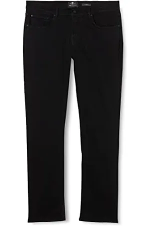 7 for all Mankind Męskie dżinsy Slimmy Luxe Performance Plus Black Jeans, , 28W x 30L