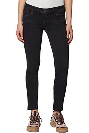 Mavi Damskie dżinsy Lindy - Skinny Fit - czarne - Smoke Glam W25-W32 Stretch, , 26W / 34L