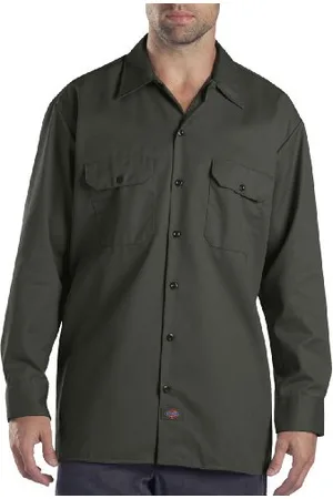Dickies Męska koszula z długim rękawem do pracy o regularnym kroju na co dzień, , M