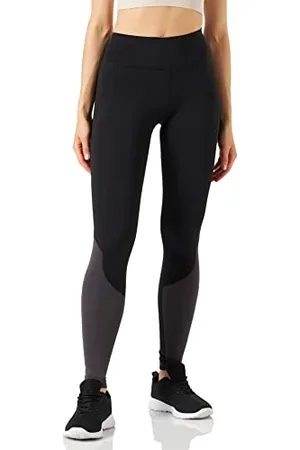 macron Damskie spodnie do biegania Fohen FCA Ela długie spodnie lekkie rozciągliwe Wmn czarne/Dgry Leggins, czarne, XS, , XS