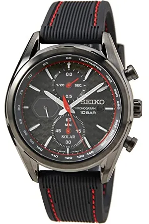 Seiko Mężczyźni Solar Chronograph Zegarek, , Ø 45 mm