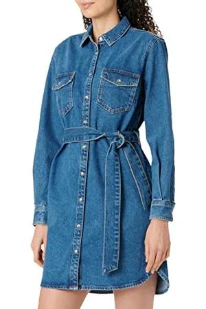 JACK & JONES JACK&JONES Damska sukienka JXTHALIA regular CR2 NOOS, Medium Blue Denim, XS, , XS