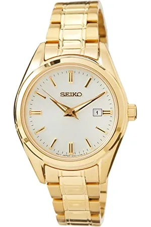 Seiko Zegarek damski kwarcowy stal szlachetna z paskiem ze stali nierdzewnej SUR632P1, , Einheitsgröße, bransoletka
