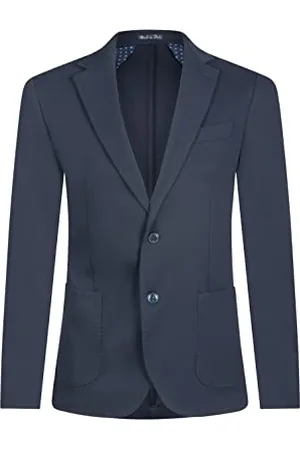 19V69 Italia Męski blezer Dylan Navy Blue Blazer, , 52, , 52