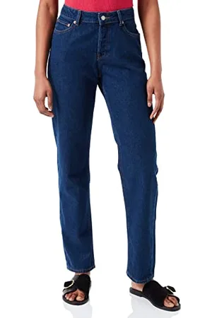 JACK & JONES Jjxx Jxseoul Straight Mw Cre3001 Noos Jeans damskie, Ciemny niebieski dżins, 24W / 30L