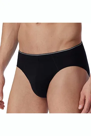 Schiesser Męskie 95/5 Organic Supermini Slipy, Czarne, 4