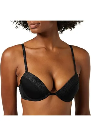 Calvin Klein Damski biustonosz push up plunge, czarny (czarny), 80C