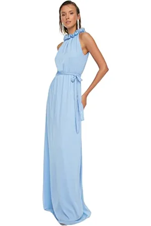 Trendyol Damska sukienka wieczorowa Maxi linia A Regular Fit, , 34