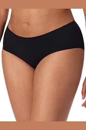 Schiesser Damska Niewidoczna Bielizna Soft Panty, Czarna, 34