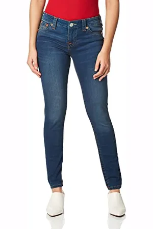 True Religion Damskie dżinsy Halle Mid Rise Super Skinny Fit, , 25W