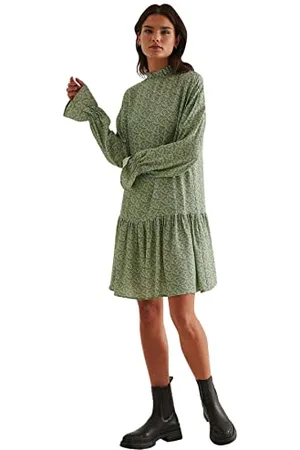 NA-KD Damska sukienka z falbankami w stylu casual, , 38