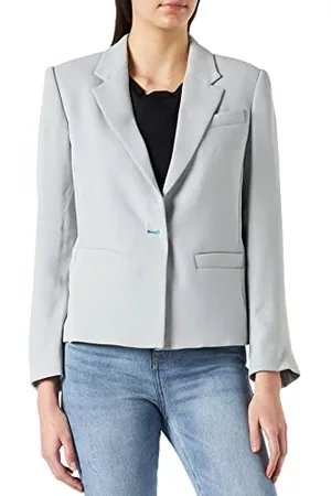 Armani Exchange Damski Contrast Buttonholes, Short Single Breasted Blazer, , 38 PL