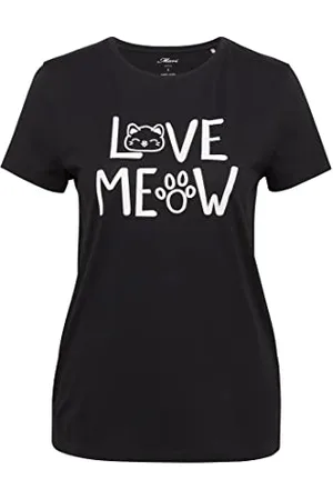 Mavi Meow Printed Tee T-Shirt damski, , XS