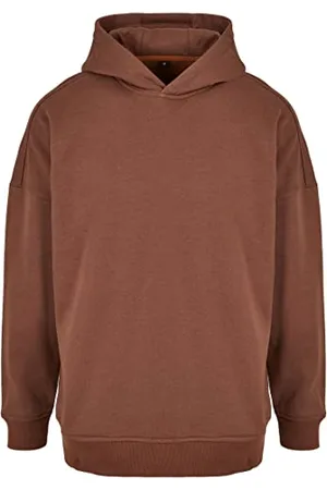 Build Your Brand Męska bluza z kapturem oversized Cut On Sleeve Hoody, bark, S