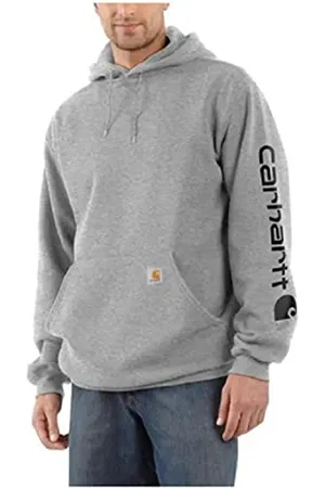 Carhartt Męska, szeroka, średnio ciężka bluza z grafiką logo na rękawie, , XL, , XL