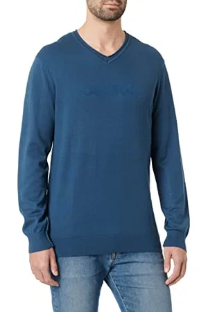 Kaporal 5 Sweter męski-Model Salem-Kolor Średni Szary Mel-Rozmiar, , S