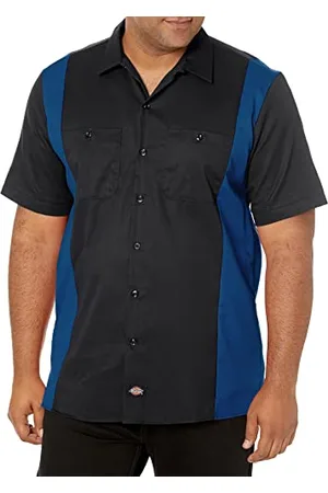 Dickies Męska dwukolorowa praca slim fit koszula z krótkim rękawem, , L