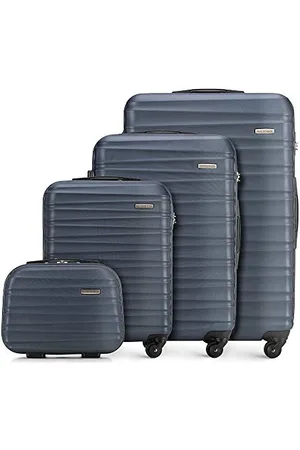 Wittchen Walizka | twarda obudowa, materiał: ABS | wysokiej jakości i stabilna, niebieski, Koffer-set 4tlg, Zestaw walizek 4-częściowy